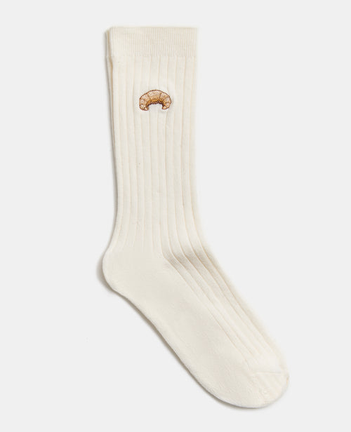 Paire de chaussettes avec broderie croissant - PIMKIE - 1