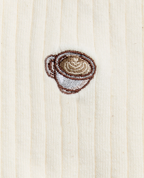 Paire de chaussettes avec broderie tasse de café - PIMKIE - 3