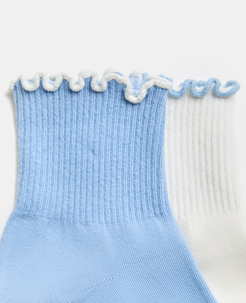 Lot de 2 paires de chaussettes avec froufrous - PIMKIE - 2