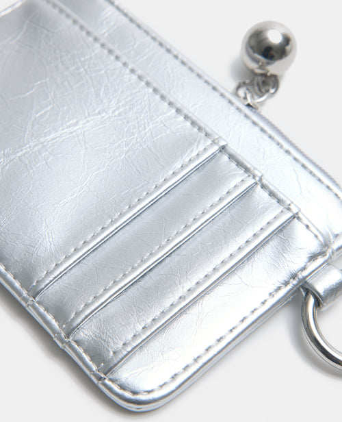 Porte-cartes en simili argenté - PIMKIE - 3