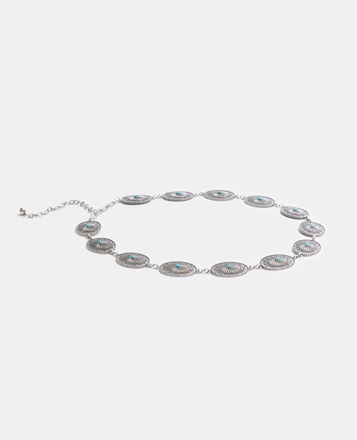 Ceinture chaîne métallique avec pastilles ciselées - PIMKIE - 1