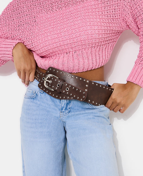 Ceinture large avec clous - PIMKIE - 2