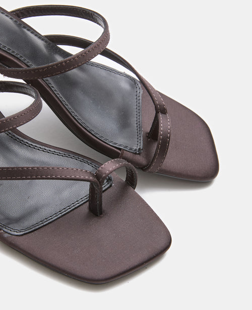 Mules tongs en satin avec petit talon - PIMKIE - 3