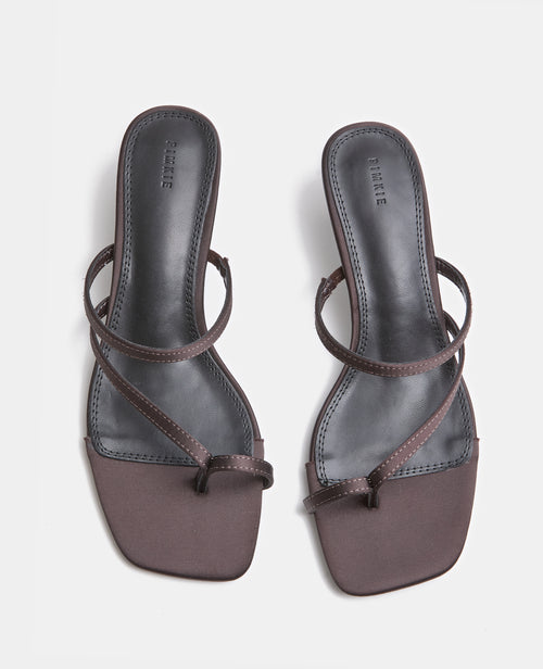 Mules tongs en satin avec petit talon - PIMKIE - 5