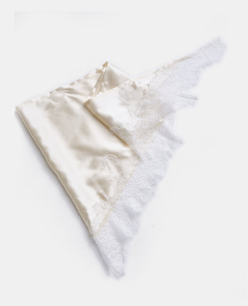 Foulard tête ou taille en satin et dentelle - PIMKIE - 2