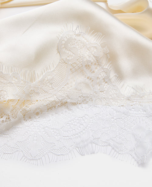Foulard tête ou taille en satin et dentelle - PIMKIE - 5