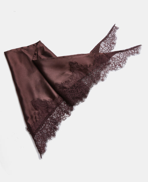 Foulard tête ou taille en satin et dentelle - PIMKIE - 2