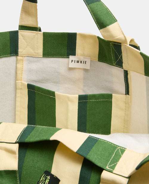 Grand totebag rayé avec bananes - PIMKIE - 4