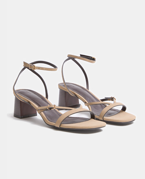 Sandales en suédine à talons avec brides - PIMKIE - 2