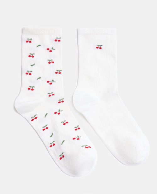 Lot de 2 paires de chaussettes cerises - PIMKIE - 1