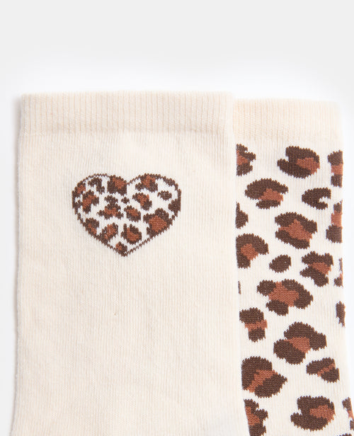 Lot de 2 paires de chaussettes léopard - PIMKIE - 2
