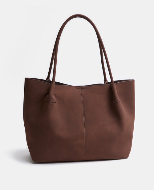 Grand sac porté épaule en suédine - PIMKIE - 1