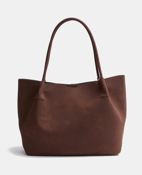 Grand sac porté épaule en suédine - PIMKIE - 5