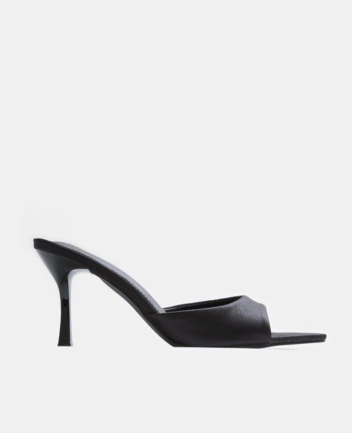 Mules satinées à talon et bouts pointus - PIMKIE - 1