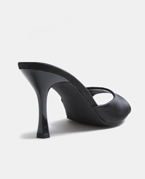 Mules satinées à talon et bouts pointus - PIMKIE - 3
