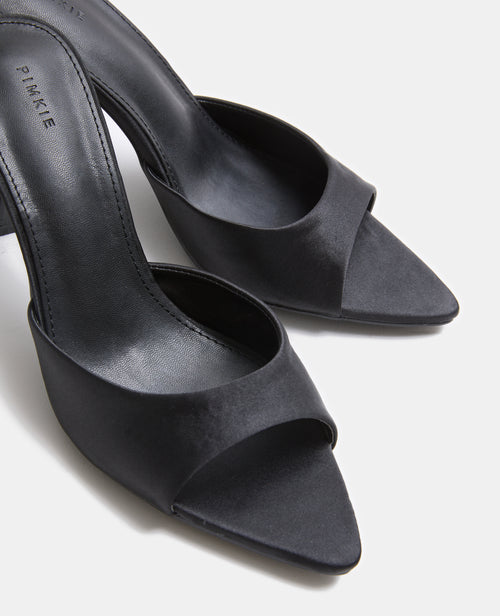 Mules satinées à talon et bouts pointus - PIMKIE - 4
