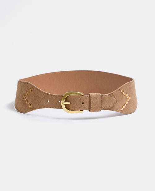 Ceinture large en suédine avec clous - PIMKIE - 1