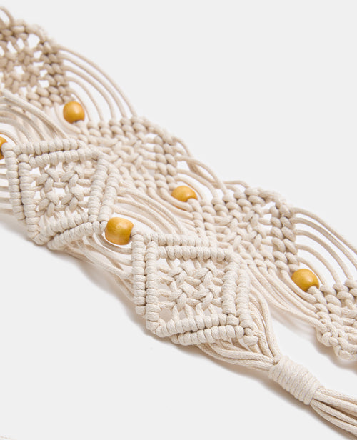 Ceinture à nouer en cordes avec perles - PIMKIE - 3