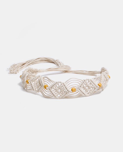 Ceinture à nouer en cordes avec perles - PIMKIE - 4