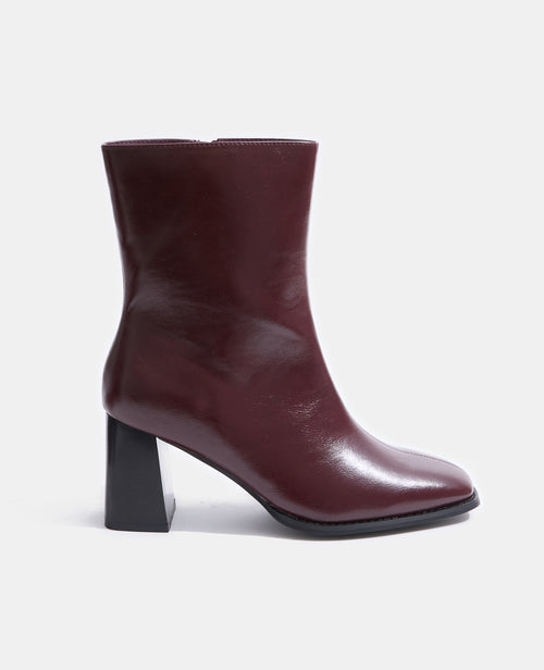 Boots à talons effet vinyl avec bouts carrés - PIMKIE - 1
