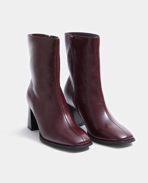 Boots à talons effet vinyl avec bouts carrés - PIMKIE - 2