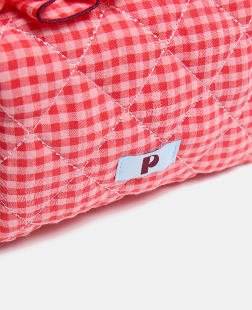Trousse en tissu matelassé vichy avec volants - PIMKIE - 6