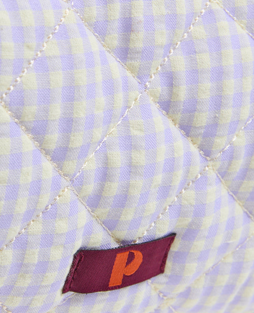 Trousse en tissu matelassé vichy avec volants - PIMKIE - 6