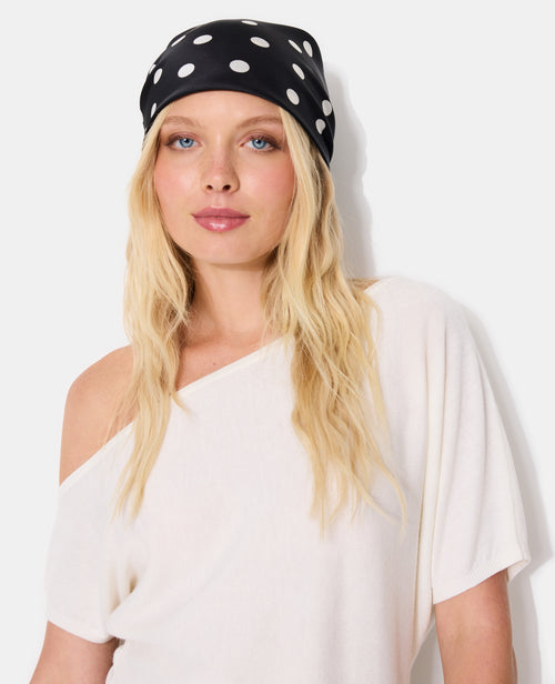 Foulard en satin motif pois - PIMKIE - 5
