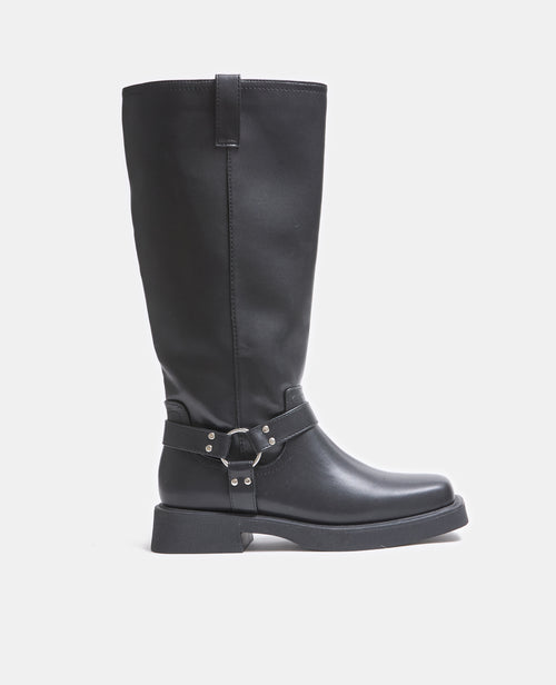 Bottes hautes style motard avec boucle et clous - PIMKIE - 1