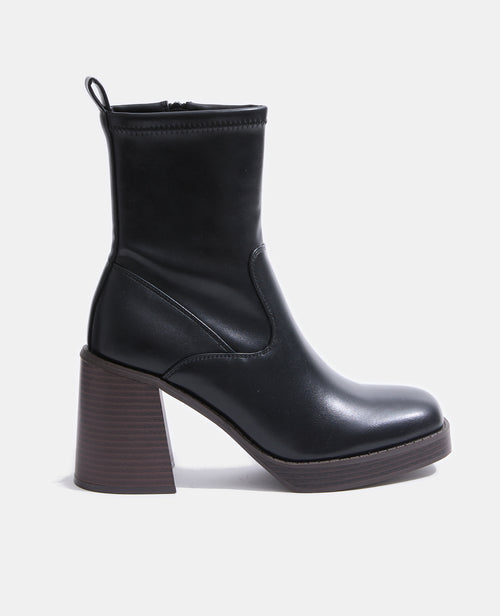 Boots plateformes simili avec talons blocs - PIMKIE - 1