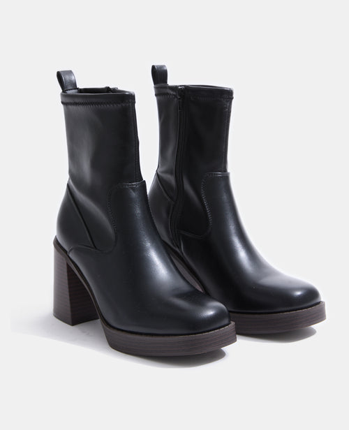 Boots plateformes simili avec talons blocs - PIMKIE - 2