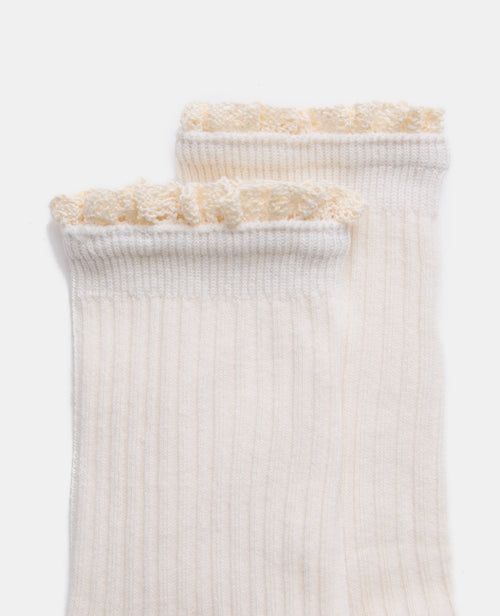 Paire de chaussettes avec bords dentelle crochet - PIMKIE - 2