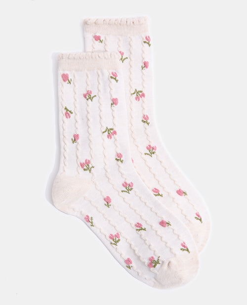 Paire de chaussettes avec fleurs - PIMKIE - 1