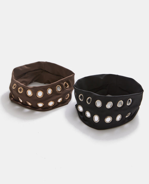 Lot de 2 bandeaux pour cheveux avec œillets - PIMKIE - 2
