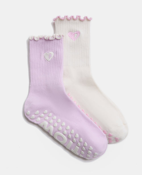 Lot de 2 paires de chaussettes antidérapantes Flow - PIMKIE - 1