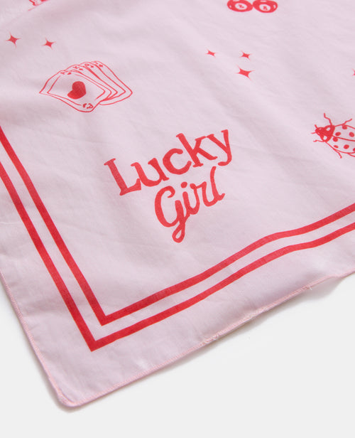 Foulard en tissu motif Lucky girl - PIMKIE - 5