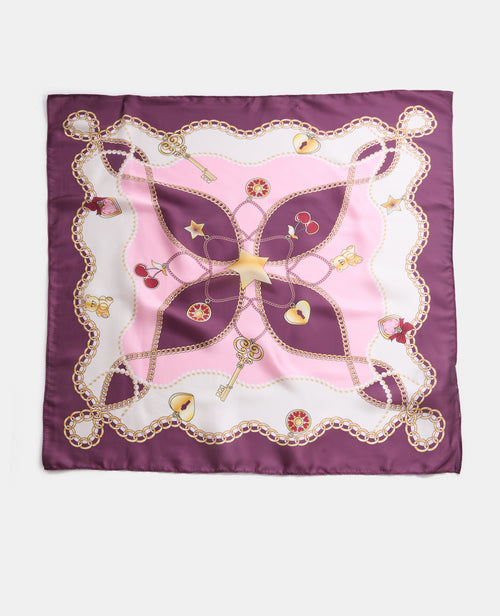 Foulard en satin motif chaînes et charms - PIMKIE - 4