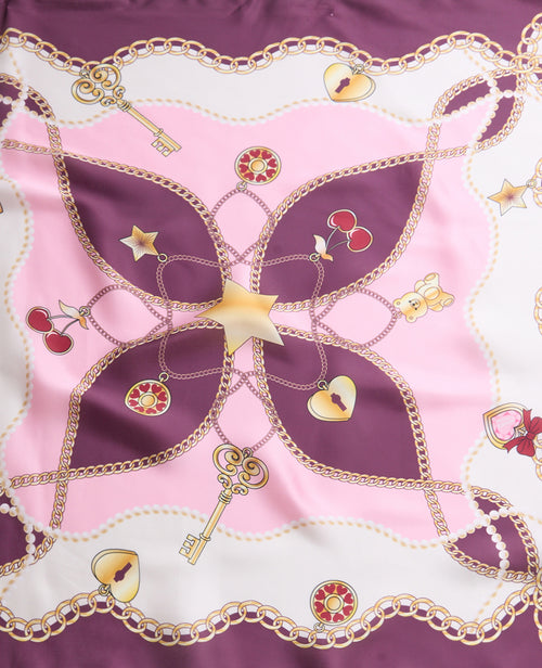 Foulard en satin motif chaînes et charms - PIMKIE - 5