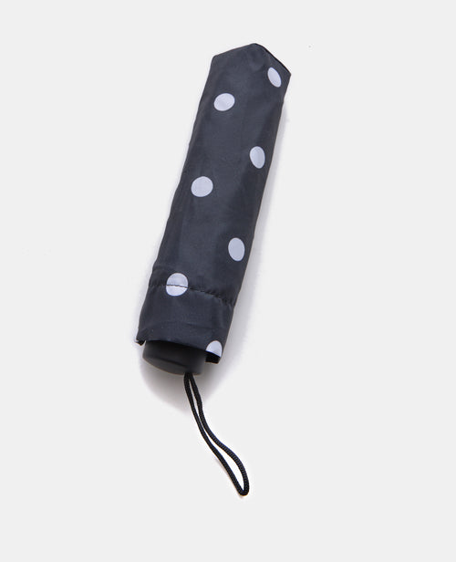 Parapluie rétractable motif pois avec housse - PIMKIE - 2