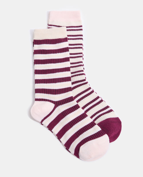 Lot de 2 paires de chaussettes rayées - PIMKIE - 1