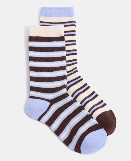 Lot de 2 paires de chaussettes rayées - PIMKIE - 1