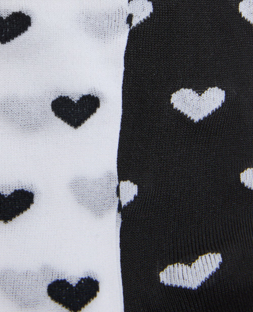 2 paires de chaussettes transparentes avec cœurs - PIMKIE - 3