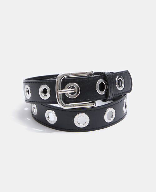 Ceinture en simili avec œillets métalliques - PIMKIE - 1