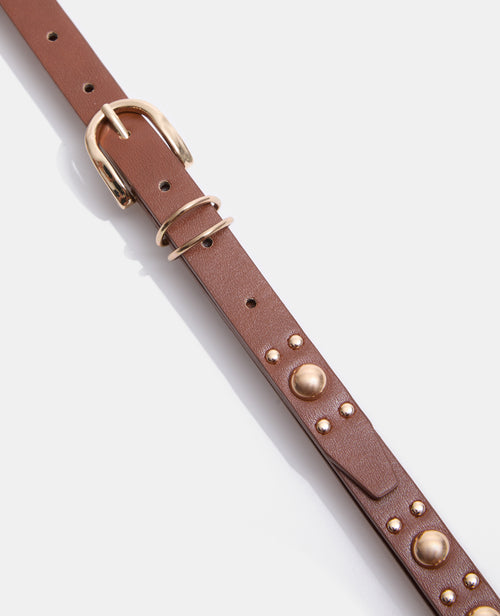 Ceinture fine en simili avec clous - PIMKIE - 2