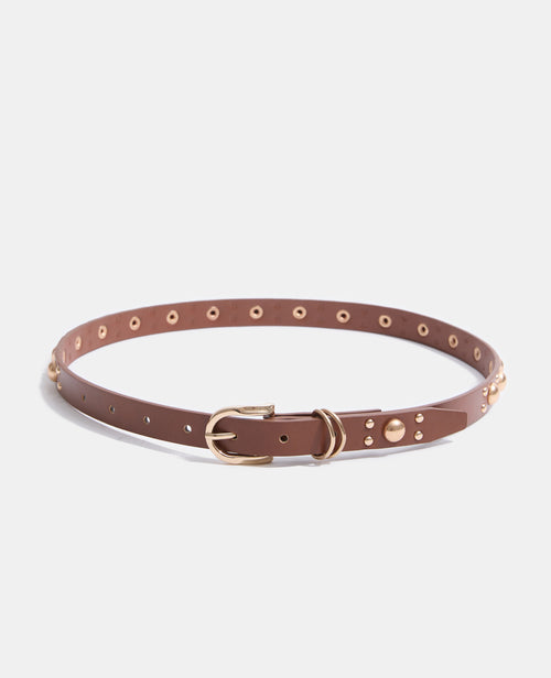 Ceinture fine en simili avec clous - PIMKIE - 3