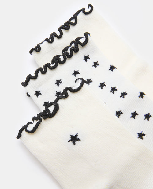 3 paires de chaussettes avec étoiles - PIMKIE - 2