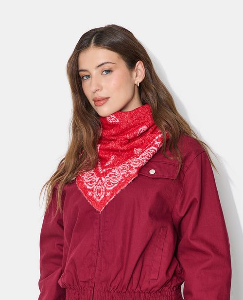 Echarpe triangle réversible motif bandana - PIMKIE - 1