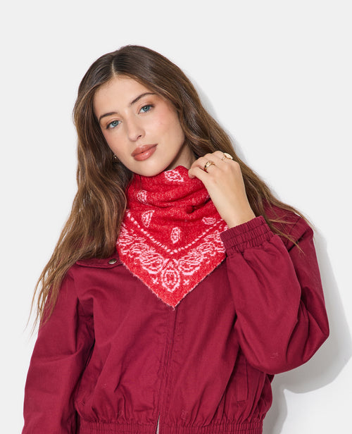 Echarpe triangle réversible motif bandana - PIMKIE - 4