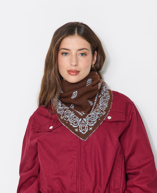 Echarpe triangle réversible motif bandana - PIMKIE - 1