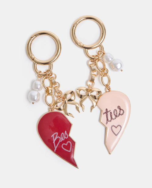 Lot de 2 décos de sac "besties" à partager - PIMKIE - 1